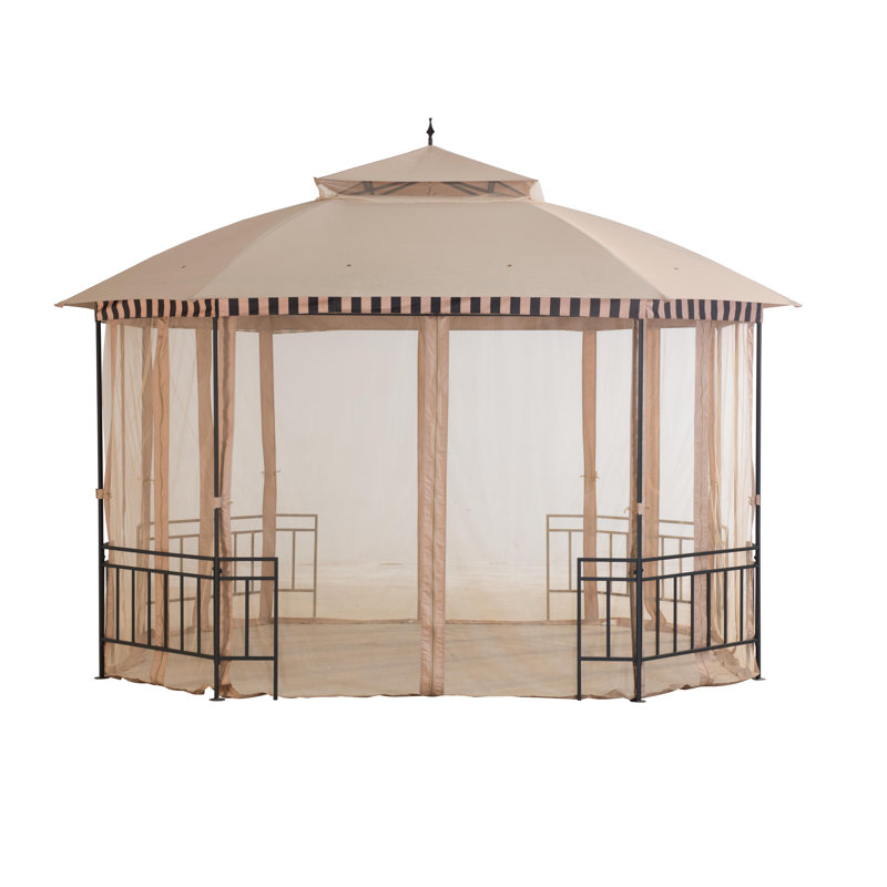 Sunjoy Meijer 10 Ft. W x 12 Ft. D Steel Patio Gazebo & Reviews Wayfair